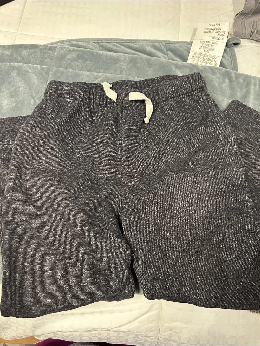 The Children's Place Dark Heather Gray Knit Jogger Shorts